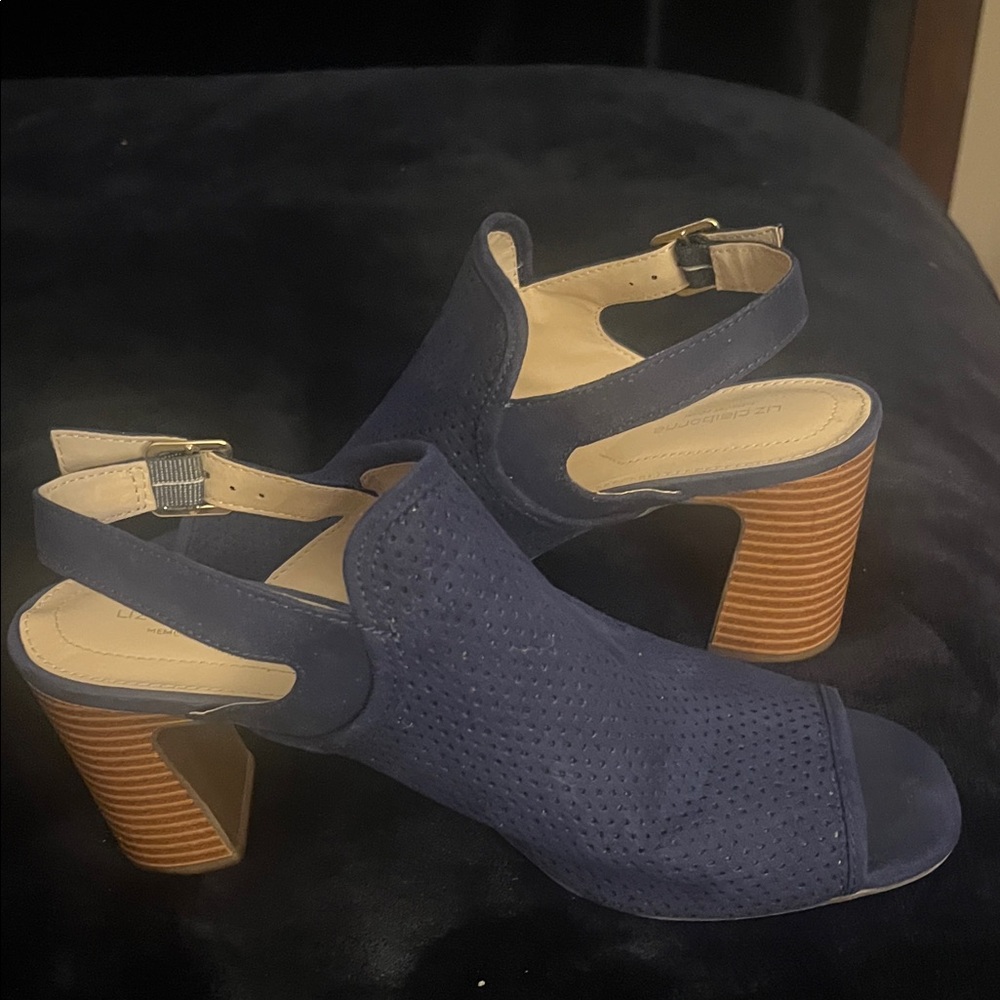 Liz Claiborne Blue Slingback Heels